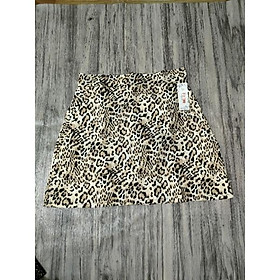 Chân váy beo bigsize nữ, Chân váy A bigsize hoạ tiết beo có quần trong CV BEO