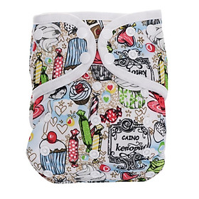 Bao phủ Một mảnh Vải Tã Không Bị Rò Rỉ Có Thể Giặt Có Thể Điều Chỉnh Tã Túi bao gồm 2 pcs Chèn D40