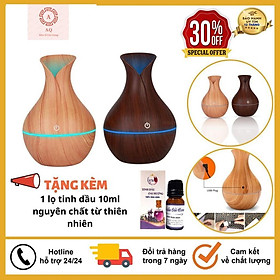 Máy Phun Sương Tạo Độ Ẩm, Khuếch Tán Tinh Dầu Vân Gỗ Cổ Cao