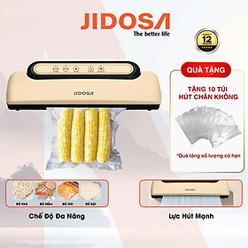 Mua Máy Hút Chân Không Thực Phẩm JIDOSA JD3400 Hàn Miệng Túi thực phẩm gia đình ( tặng 10 túi hút ) Hàng Chính Hãng