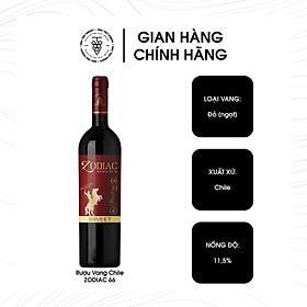 Vang Ngọt Zodiac Galaxy 66 Nhập Khẩu Chile 11,5 Vol - Chai 750ML.