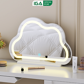Mua Gương đèn LED để bàn trang điểm hình đám mây xinh decor phòng thương hiệu IGA - GP403