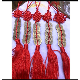 Dây Đồng Xu Lục Đế Chuỗi Đồng Tiền May Mắn Chuỗi Đồng Tiền Lục Đế Thu Hút Tài Lộc Thịnh Vượng