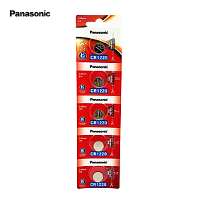 Vỉ 5 Viên Pin CR1220 ( CR 1220/5BE x 1 Vỉ ) Lithium 3V Panasonic - Hàng Chính Hãng