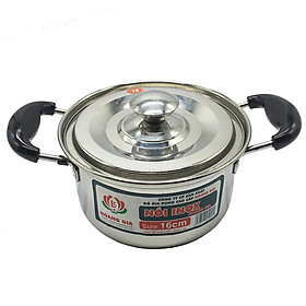 Nồi nấu inox cao cấp Hoàng Gia size 16cm