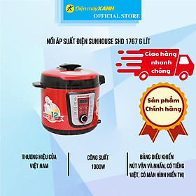Mua Nồi áp suất điện Sunhouse SHD 1767 6 lít - Hàng Chính Hãng
