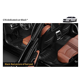 Thảm lót sàn xe ô tô Cadillac XTS 2012- đến nay nhãn hiệu Macsim 3W - chất liệu nhựa TPE đúc khuôn cao cấp - màu đen