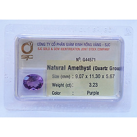 Mua Mặt đá thạch anh tím Amethyst tự nhiên mài giác oval