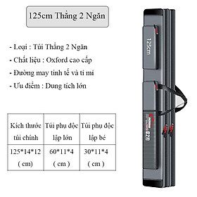 Túi đựng cần câu cá JIAZHIDIOAO Dày dặn Chuyện Dụng Câu Đơn , Câu Đài Cao Cấp TC-17