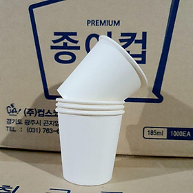 Mua 1000 Cốc giấy uống nước dùng 1 lần_ 6.5oz(185ml)_ (1000 cái/1 thùng)