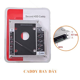 Mua Caddy Bay Sata3 cho SSD và HDD 2 5” - Vỏ Nhôm – Size: 9.5mm và 12.7mm – Khay ổ cứng thay thế ổ DVD