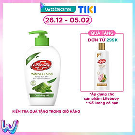 Nước Rửa Tay Lifebuoy Matcha & Lô Hội 450g