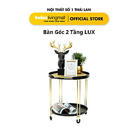 Bàn Góc 2 Tầng LUX BK GD Trang Trí Phòng Khách Index Living Mall Nội Thất