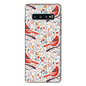 Ốp lưng điện thoại Samsung S10 Chim và Hoa