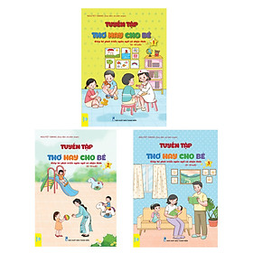 Sách - Combo 3 cuốn: Tuyển Tập Thơ Hay Cho Bé - Giúp bé phát triển Ngôn ngữ và Nhận thức 0-6 tuổi - ndbooks
