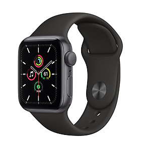Đồng Hồ Thông Minh Apple Watch SE GPS Only Aluminum Case With Sport Band (Viền Nhôm & Dây Cao Su) - Nhập Khẩu Chính Hãng