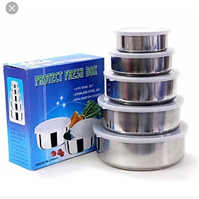 Mua Bộ 5 THỐ inox đựng thực phẩm đủ kích thước