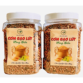 1KG - COMBO 2 HŨ CƠM GẠO LỨT RONG BIỂN TLP - ĂN CHAY ĐƯỢC
