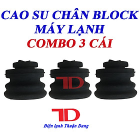 Combo 3 Cao Su Chân Block Máy Lạnh, cao su chống rung