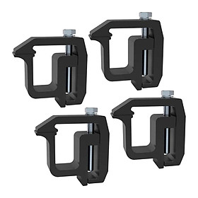 Aluminum Heavy Duty Mounting Clamps for   More   Trucks Black 4Pcs