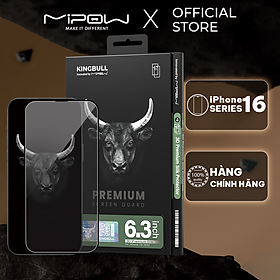 Mua Cường lực trong suốt Mipow 3D Premium Silk cho iPhone 16 Pro Max  16 Pro  16 Plus  16- Hàng chính hãng