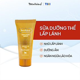 (Size Mini) Sữa Dưỡng Thể Lấp Lánh Teenilicious Body Lotion Gold Dưỡng Ẩm Lấp Lánh 15ml