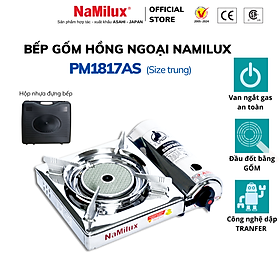 Mua Bếp Gas Mini/Du Lịch Hồng Ngoại NaMilux PM1817AS/Van Ngắt Gas An Toàn Tự Động/SP Phù Hợp Cho Nhà Hàng-Quán Ăn/Hàng Chính Hãng