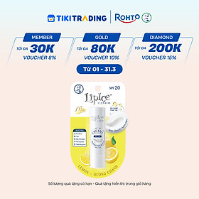 Son dưỡng môi không màu chuyển kem mịn LipIce Creamy Hương Chanh (Lemon) 4.3g