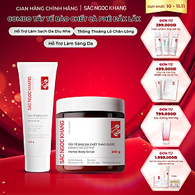 Combo Tẩy Tế Bào Chết Da Mặt 120g và Body 200g
