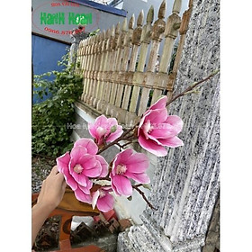 Mua Cành hoa mộc lan cao su 5 bông - Hoa lụa
