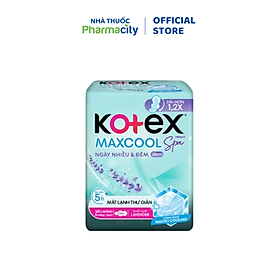 Băng vệ sinh Kotex Max Cool BVS cho ngày và đêm (Gói 6 miếng x 28cm)
