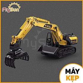 Mô hình xe ô tô công trình máy cần cẩu, máy múc xúc đất đồ chơi trẻ em loại to giá rẻ cho bé
