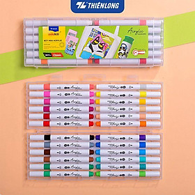 Hộp 24 Bút Lông Màu Thiên Long Acrylic Markers ACM-C018