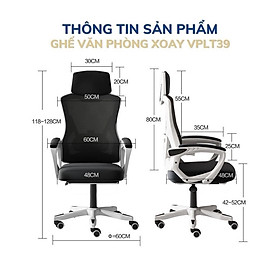 Mua Ghế Làm Việc Công Thái Học - Ergonomics Ngả Lưng Thư Giãn Cao Cấp AMA-VPLT39