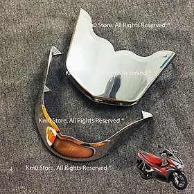 Ốp Mỏ Đuôi Dè Dành Cho AIR BLADE 2013 - 2015 Inox