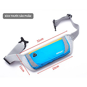 Túi đeo hông đeo bụng chạy bộ chống nước, dây đeo thoáng khí Rimix RM5502