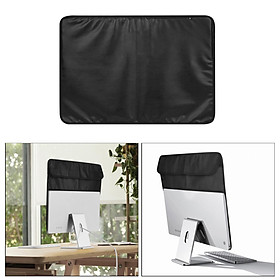 Monitor Dust Cover Nylon PU Leather Antistatic Screen Display LCD HD Panel Sleeve Case Protective Compatible w/ for iMac Computer TV