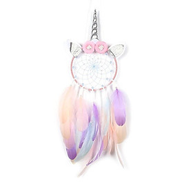Mua Dreamcatcher Đính Lông Vũ QB7836 Trang Trí Vintage ( Có Đèn Led Phát Sáng)- Chọn Màu