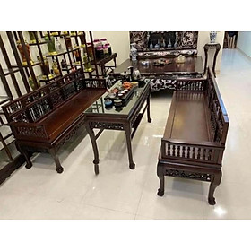 Mua Bộ trường kỉ sưa gỗ gụ   mẫu song tiện huế