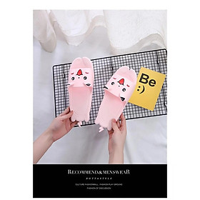 15T061-Dép cao su cho nam và nữ quai ngang thiết kế đế rảnh chống trơn trượt hình Pikachu mang đi chơi siêu nhẹ, siêu êm chân