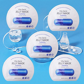 Hộp 10 Mặt nạ dưỡng da MẶT NẠ BANOBAGI VITA GENIC JELLY MASK HYDRATING cung cấp vitamin E cấp ẩm dưỡng da chuyên sâu