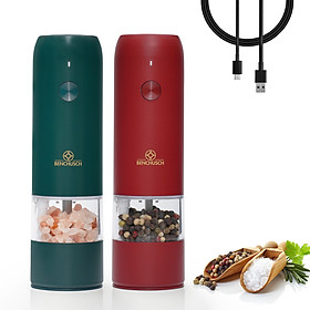 Combo 2 Máy Xay Tiêu Tự Động Bằng Điện Benchusch Trắng/ Đen/ Đỏ/ Xanh