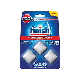 Vỉ 3 viên vệ sinh máy rửa chén bát Finish Chính hãng