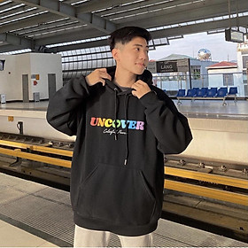 Áo hoodie unisex uncover basic Áo khoác nỉ uncover basic ver2, Áo Hoodie Unisex Uncover Nam Nữ Bigsize - Áo Khoác Nỉ Ulzzang form rộng - Áo khoác Nam Nữ trơn Uni Mùa Đông