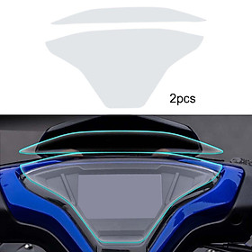 Transparent 2 Count Motorcycle Cluster Scratch Protection Film Screen Fit for Nvx 155 Aerox155 2021 Scratch Resistance Tailored Fit