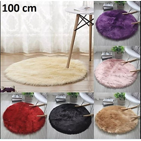 Mua THẢM LÔNG TRẢI SÀN HÌNH TRÒN 1M - MỀM MẠI-CỰC ĐẸP Cao Cấp -Hàng Chính Hãng