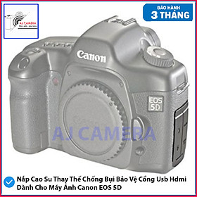 Bộ Nắp Cao Su Thay Thế Chống Bụi Bảo Vệ Cổng Usb Hdmi Cho Dành Cho Máy Ảnh Canon EOS 40D, 50D, 60D, 70D, 550D, 600D, 650D/700D, 6D, 7D, 5D, 5D Mark ii, 5D Mark iii