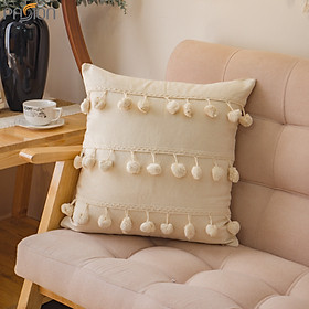 Mua Gối Tựa Lưng  Gối Sofa Ma Rốc Dệt Tua Rua Bắc Âu