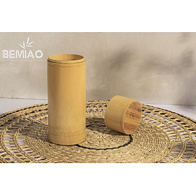 Mua HỘP ĐỰNG CHÈ ỐNG ĐỨNG ĐƯỢC LÀM BẰNG TRE TỰ NHIÊN  - HÀNG ĐẠT TIÊU CHUẨN XUẤT KHẨU CHÂU ÂU -SHOP BEMIAO MÃ HÀNG BE025