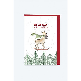 Thiệp Giáng Sinh K.I.S.S - On My Way To The Mistletoe